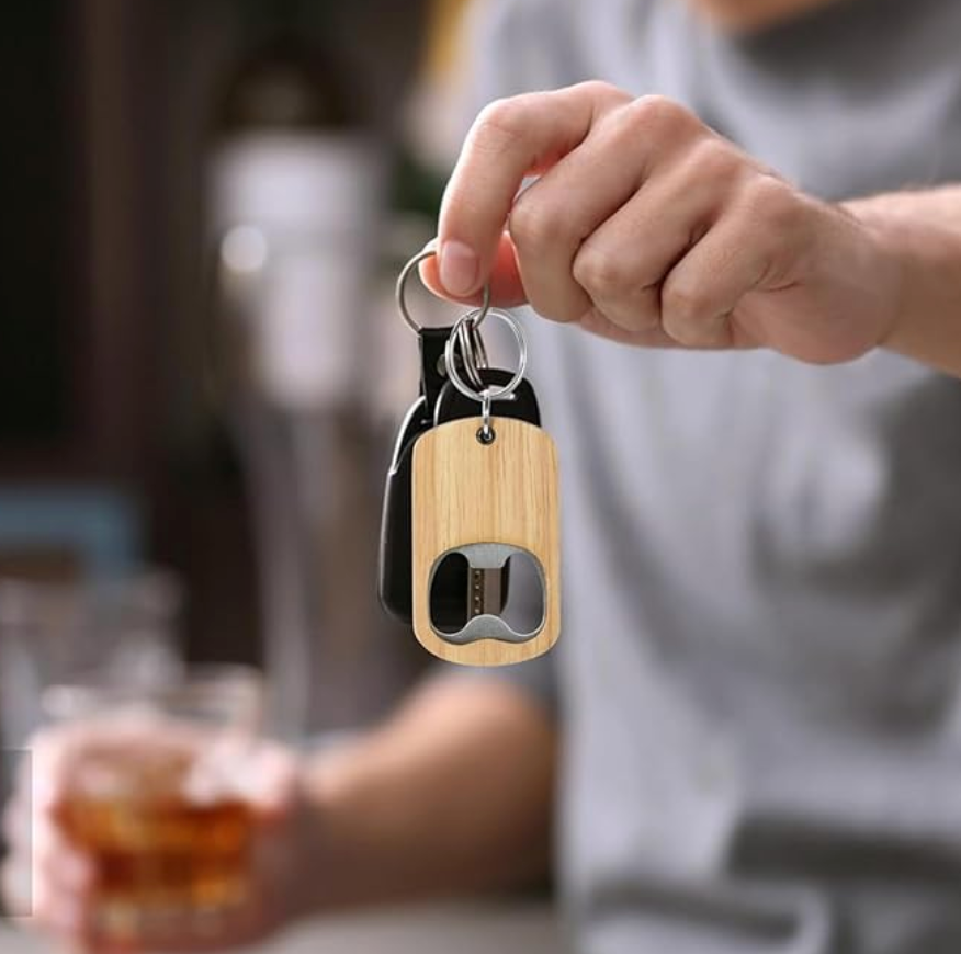 Apribottiglie Piatti per Birra Portachiavi,Apribottiglie Birra,Apribottiglie per Birra,Birra Manico in Legno Apribottiglie,Apribottiglie Personalizzate Fai da Te,Portachiavi Apribottiglie