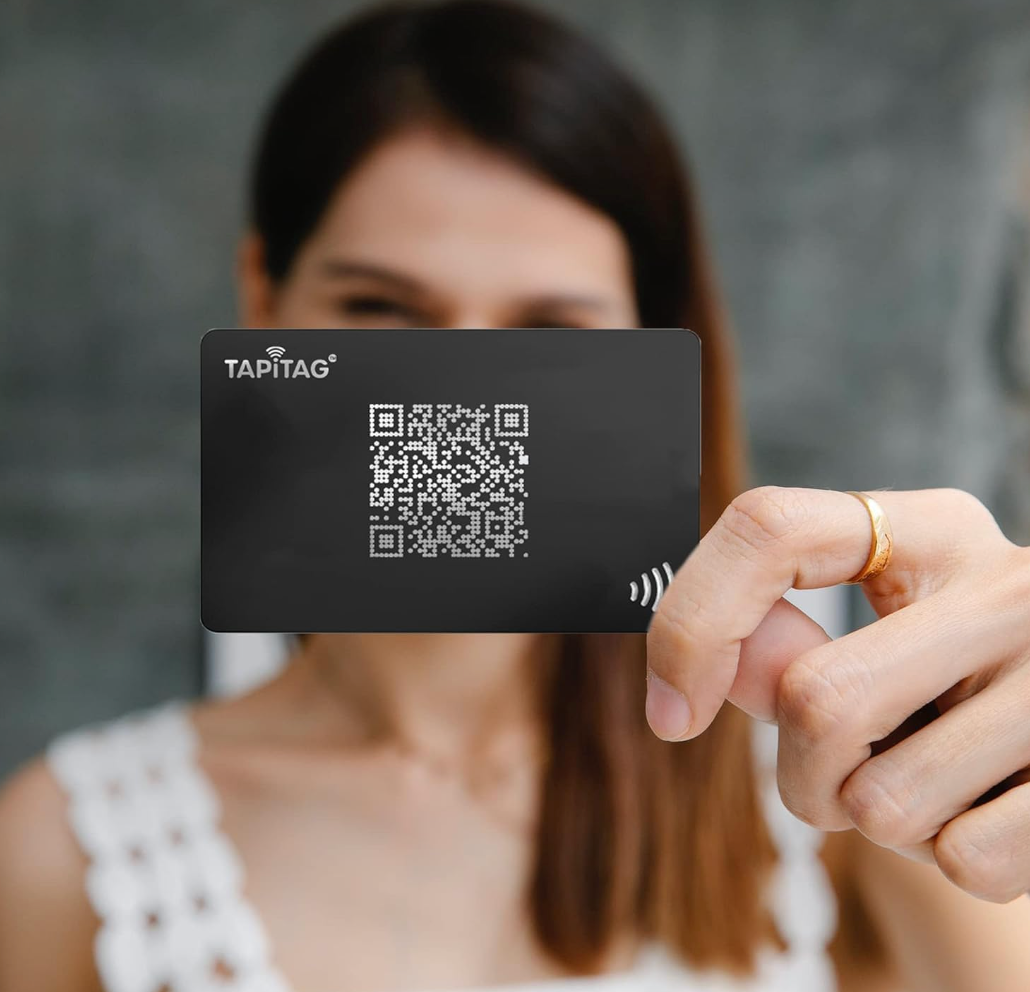 Placca QR Code Incisa su Acciaio Nero QR code Personalizzato, menu contactless, per ristorante, hotel, bar, QR code Instagram, Facebook, Tiktok