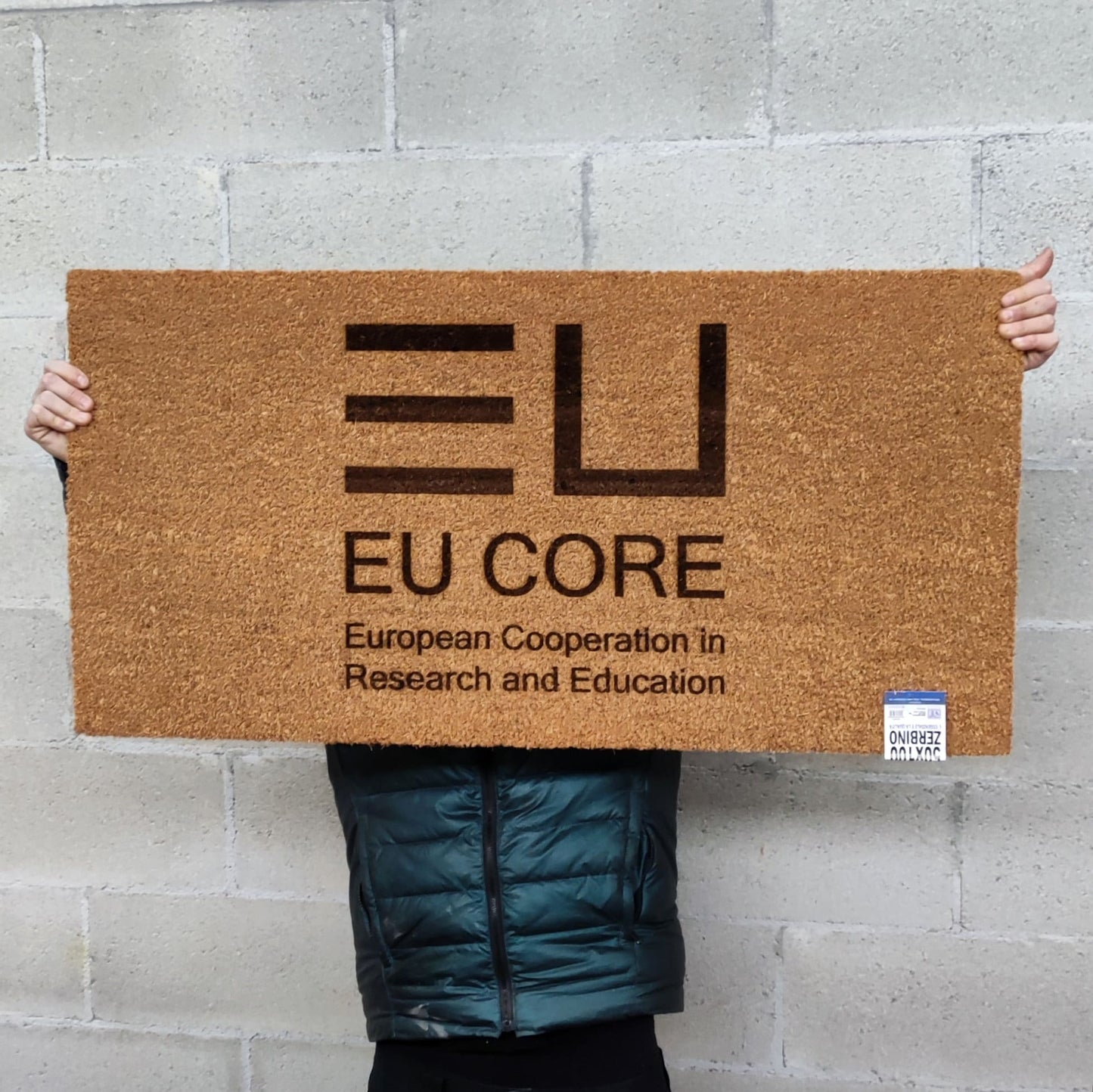 Zerbino personalizzato in cocco con incisione laser con la tua grafica idea regalo