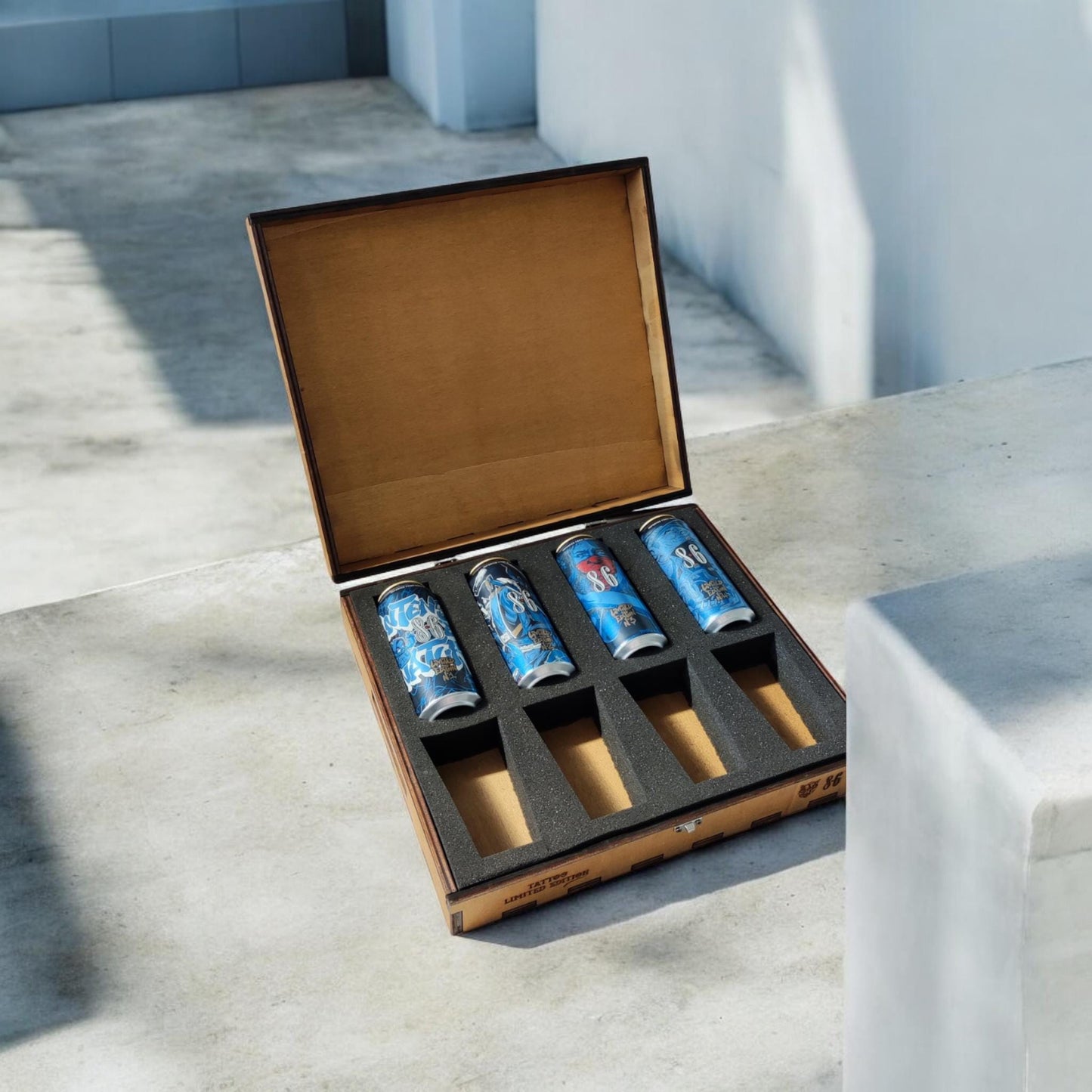 scatola in legno con denti personalizzata tramite incisione laser
