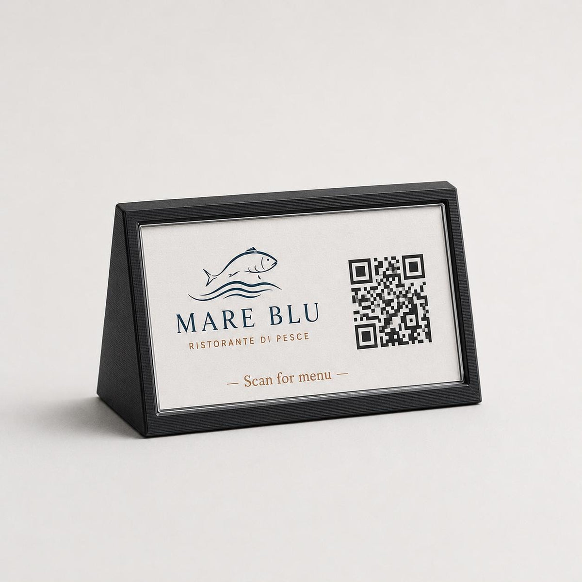 Porta QR Code da Tavolo verde salvia qr code intercambiabile per Ristoranti | Supporto Biglietto Visita Personalizzabile| Espositore Menu QR