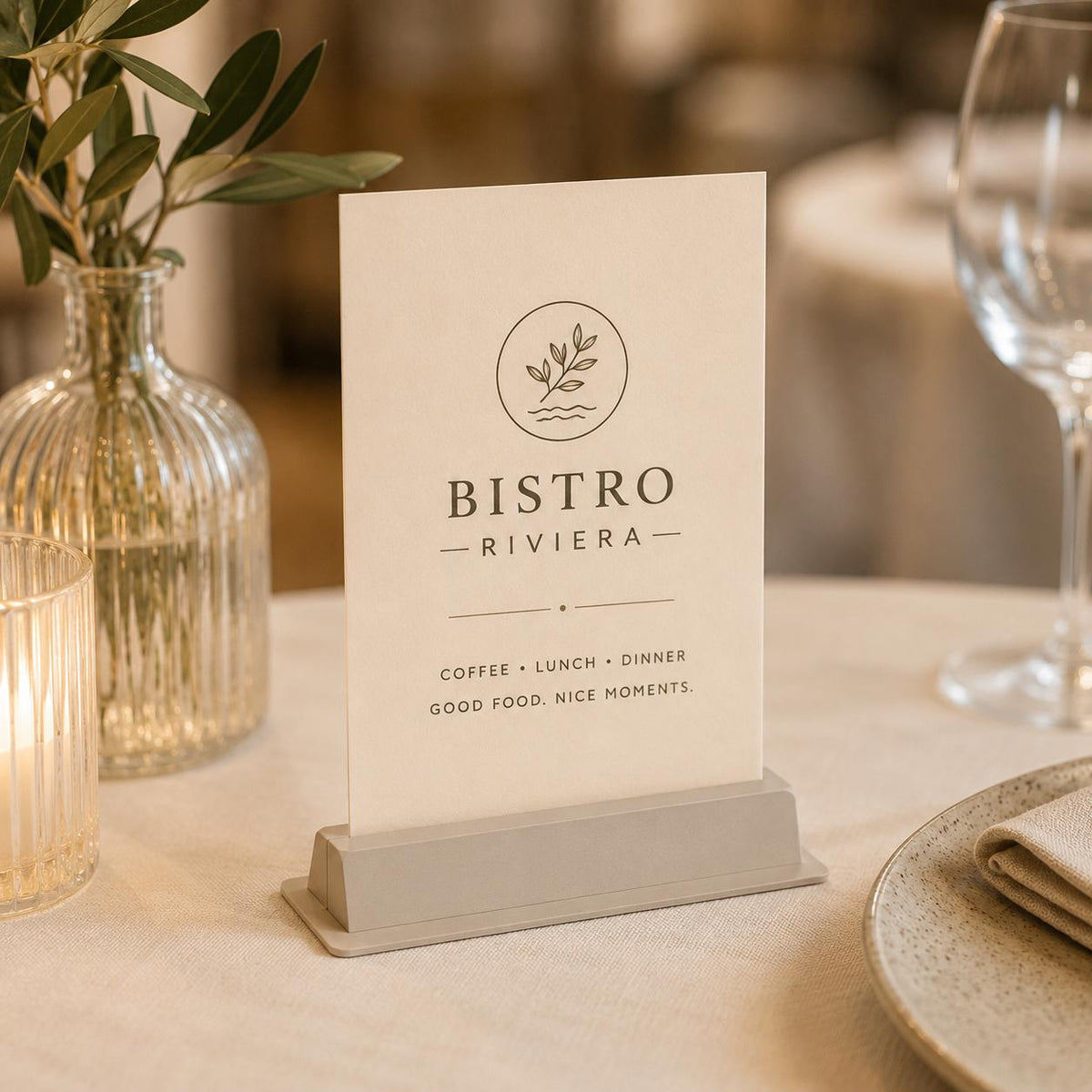 Portacartellino buffet QR Code Personalizzato per Ristorante e Bar Segnatavolo Menu Digitale Display QR 3d