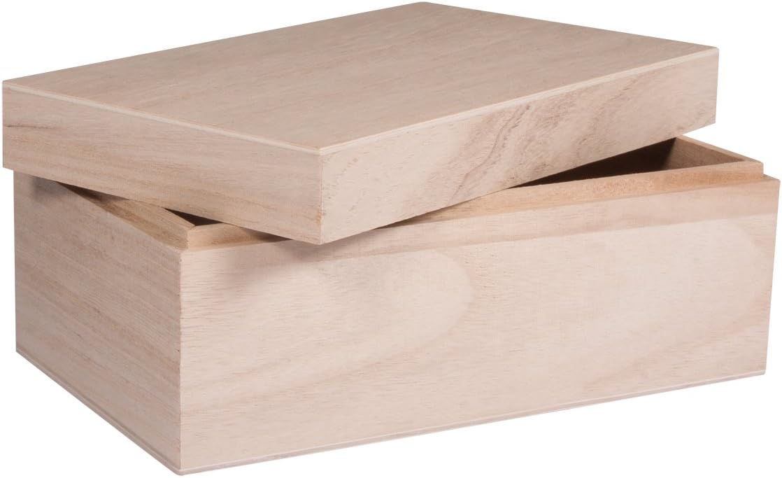 scatola in legno personalizzata con incisione laser per verniciare, incollare o Decorare