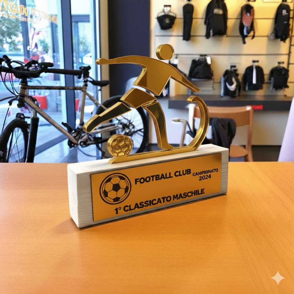 trofeo moderno calcio argento in pino massello, premio quadrato personalizzato abbinato a cornice flessibile in ottone, targa di riconoscimento, targa per traguardo raggiunto