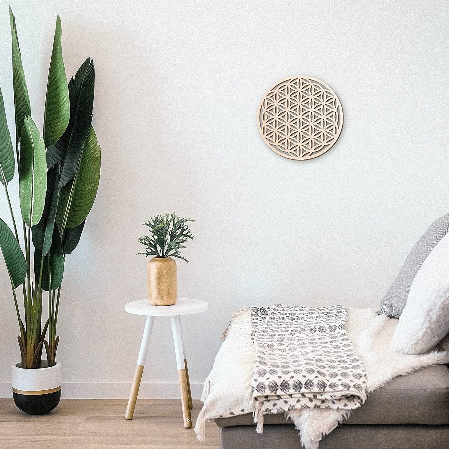 Fiore della vita, decorazione da parete in legno, fiore della vita, geometria sacra spiritualità e simbolo di meditazione, regalo esoterico