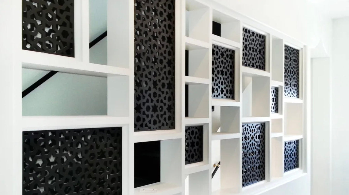 pannello mdf o legno traforato non verniciati interni esterni taglio laser decorazione casa, quadro, fai da te, separè