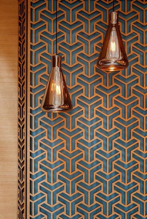 pannello mdf o legno quadrato traforato non verniciati interni esterni taglio laser decorazione casa, quadro, fai da te, separè