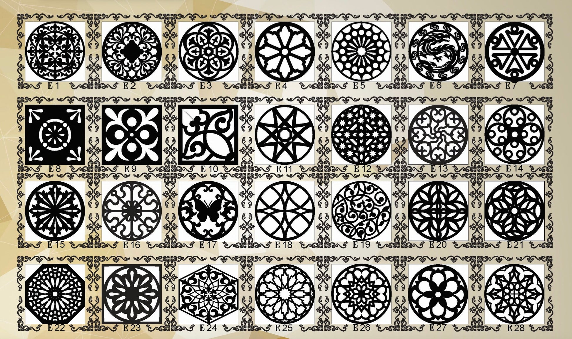 pannello mdf o legno quadrato traforato non verniciati interni esterni taglio laser decorazione casa, quadro, fai da te, separè