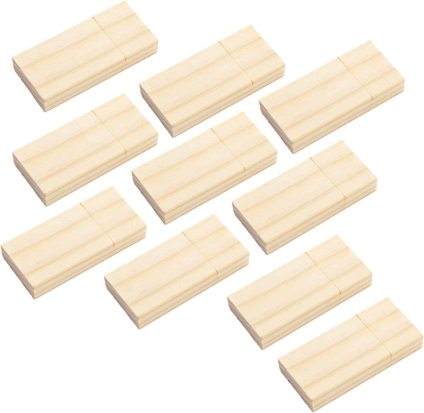 8GB Chiavetta usb 10 Pezzi in Legno personalizzate, Chiavetta USB 8 GB Unità Flash JBOS Pendrive USB2.0 Salvataggio