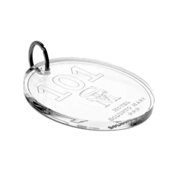 Portachiavi rotondo personalizzato con logo aziendale, portachiavi personalizzato plexiglas personalizzato, portachiavi inciso 1-500pz