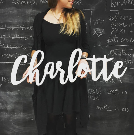 Scritta o nome  in plexiglass bianco o nero specchiato rettangolare oro o argento Battesimo / Matrimonio / Nozze / Comunione