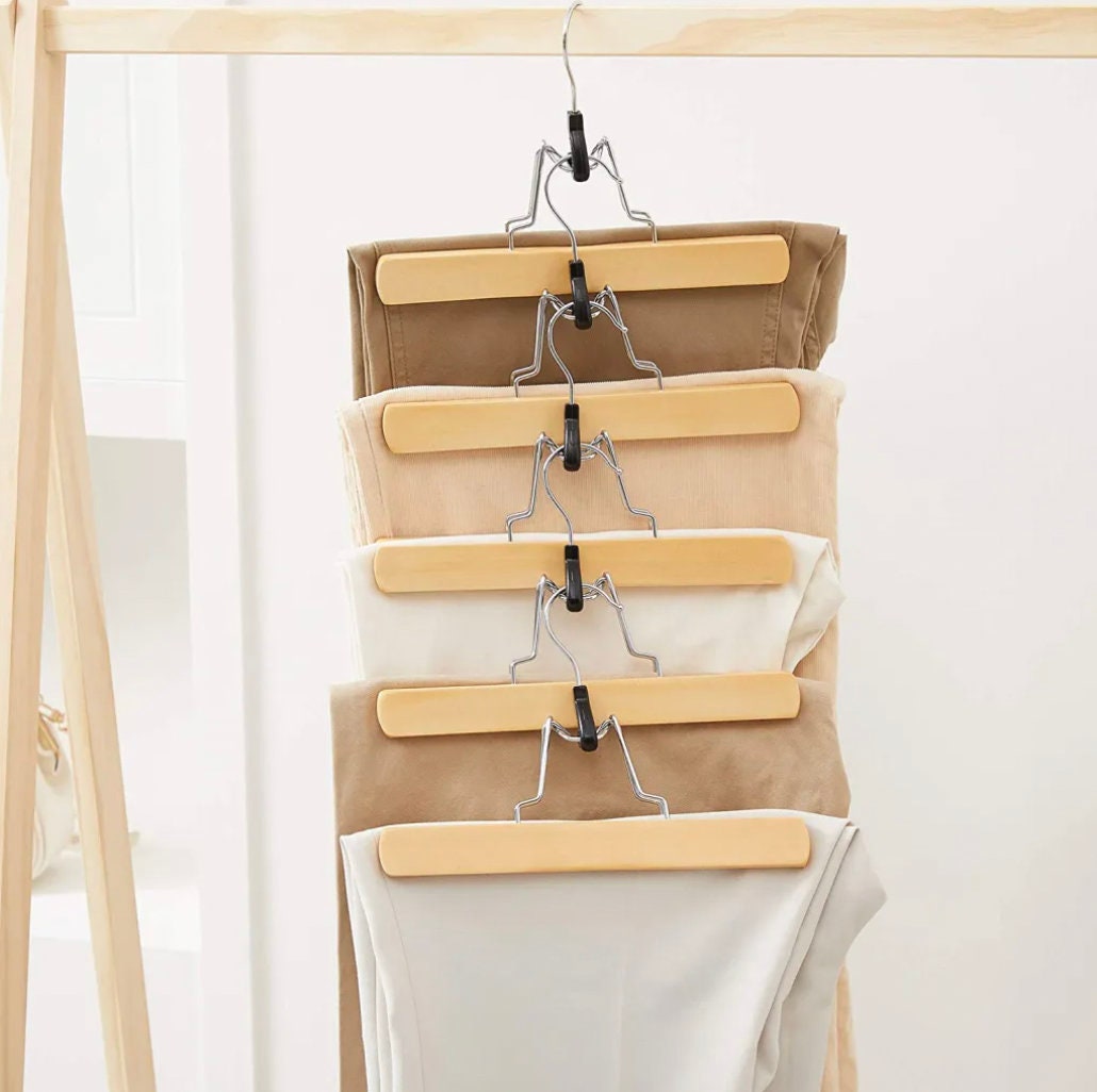 WENKO Set di 10 Grucce per pantaloni e gonne, Combi 42 WENKO Set di 10 Grucce per pantaloni e gonne, Combi 42