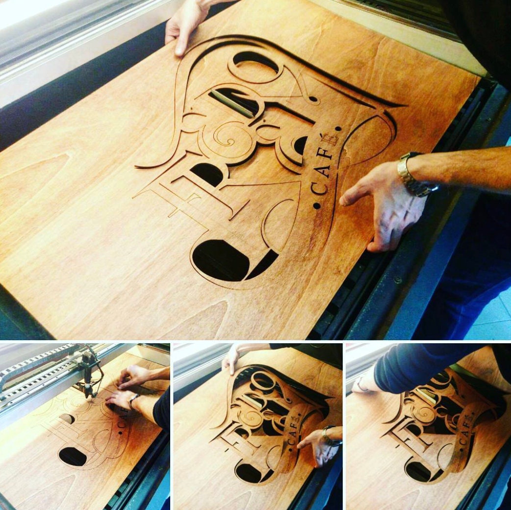Logo in legno retroilluminato per esterni interni personalizzato luminoso rgb / Logo aziendale/ Display logo/ insegna in legno luminosa