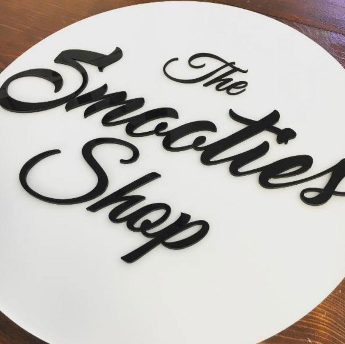 insegna in legno cerchio tonda personalizzata con il tuo logo ristoranti, hotel per interni ed esterni/ colori a scelta co lettere a rilievo