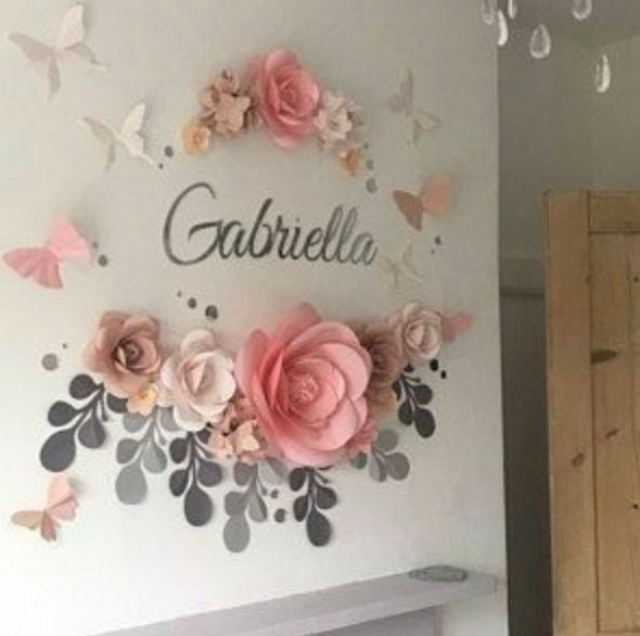 Nome in legno naturale o verniciato regalo per bambini bambino neonato decoarazione casa