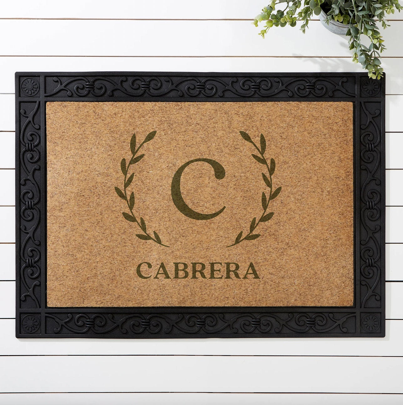Zerbino personalizzato in cocco con la tua grafica incisa al laser con incisione laser con la tua grafica idea regalo idea casa nuova