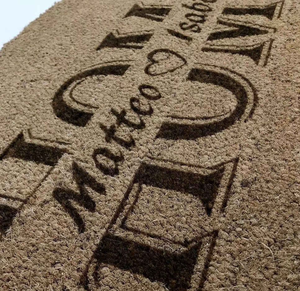 Zerbino personalizzato in cocco con incisione laser con la tua grafica idea regalo