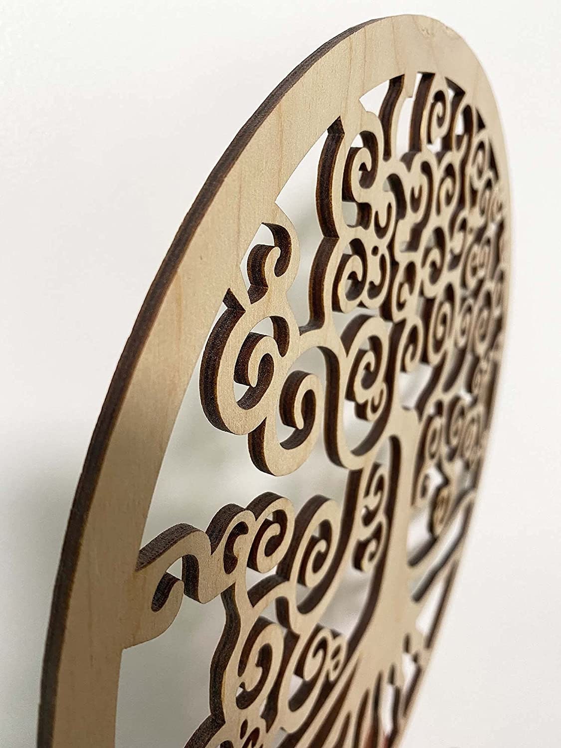 Albero della vita, decorazione da parete in legno, albero della vita, geometria sacra spiritualità simbolo di meditazione, regalo esoterico