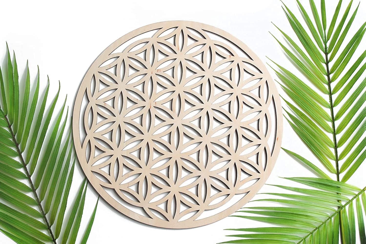 Fiore della vita, decorazione da parete in legno, fiore della vita, geometria sacra spiritualità e simbolo di meditazione, regalo esoterico