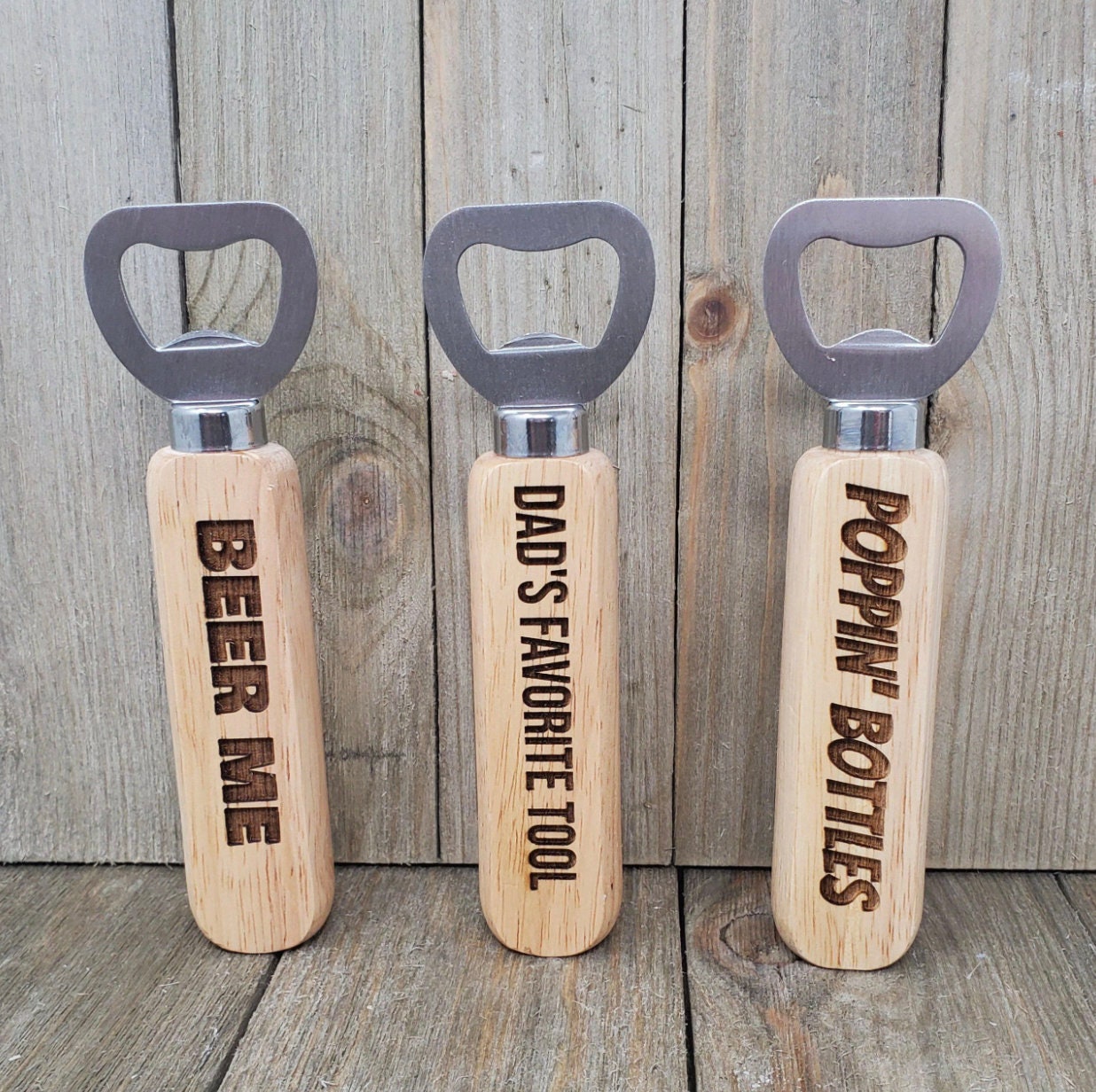 Apribottiglie Manico in Legno, Apribottiglie Birra Manico in Legno, Manico in Legno Apribottiglie, per Casa, Cucina, Bar, Regalo