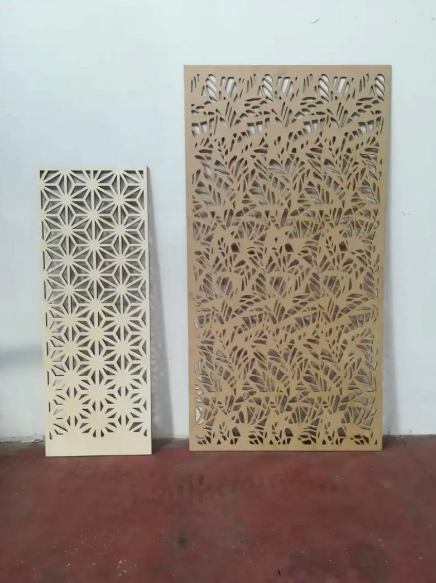 pannello mdf o legno traforato interni esterni taglio laser decorazione casa, quadro, fai da te, separè