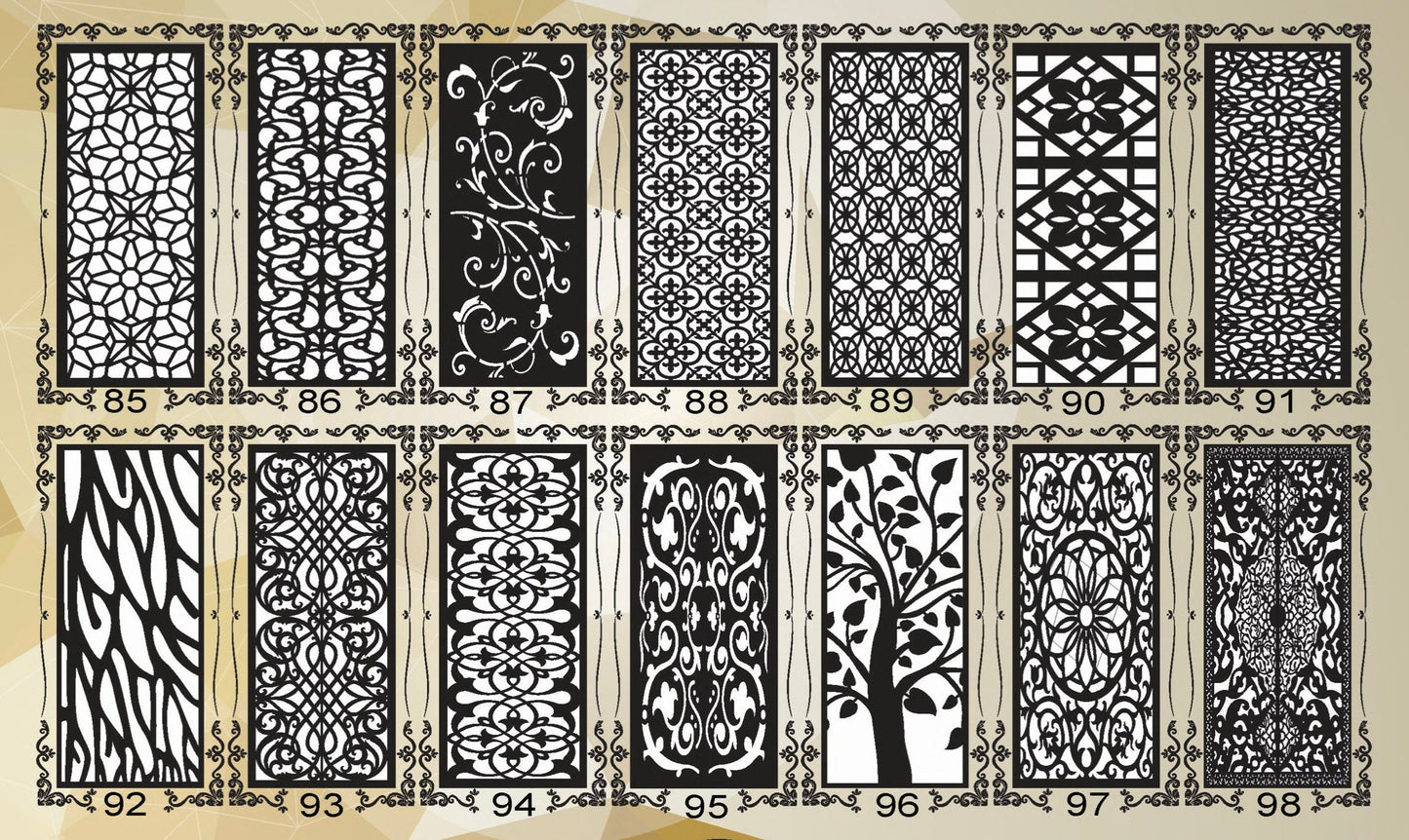 pannello mdf o legno traforato non verniciati interni esterni taglio laser decorazione casa, quadro, fai da te, separè