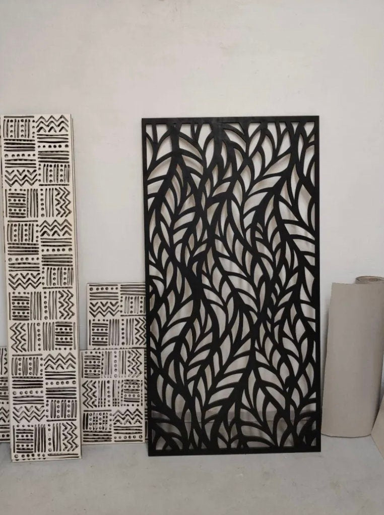 pannello mdf o legno traforato non verniciati interni esterni taglio laser decorazione casa, quadro, fai da te, separè