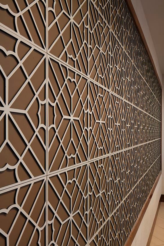 pannello mdf o legno quadrato traforato non verniciati interni esterni taglio laser decorazione casa, quadro, fai da te, separè