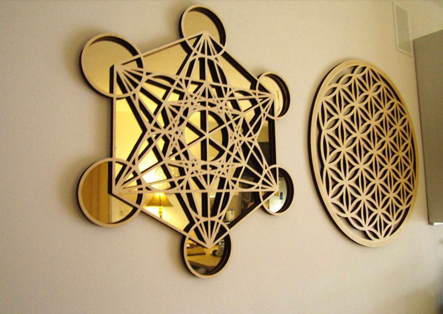 pannello mdf o legno quadrato traforato non verniciati interni esterni taglio laser decorazione casa, quadro, fai da te, separè