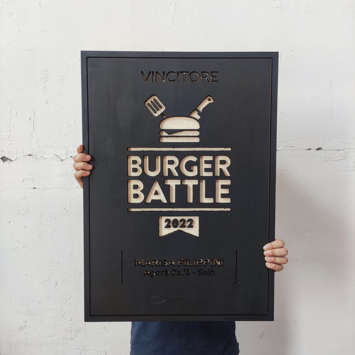 insegna in legno personalizzata con il tuo logo per aziende, ristoranti, hotel per interni ed esterni/ Display logo/ bassorilievo