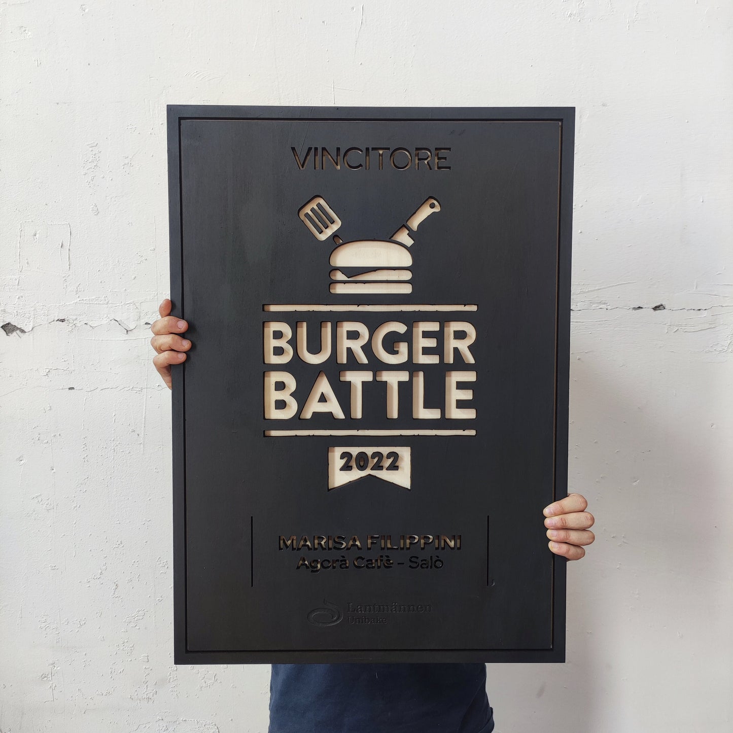 insegna in legno personalizzata con il tuo logo per aziende, ristoranti, hotel per interni ed esterni/ Display logo/ bassorilievo