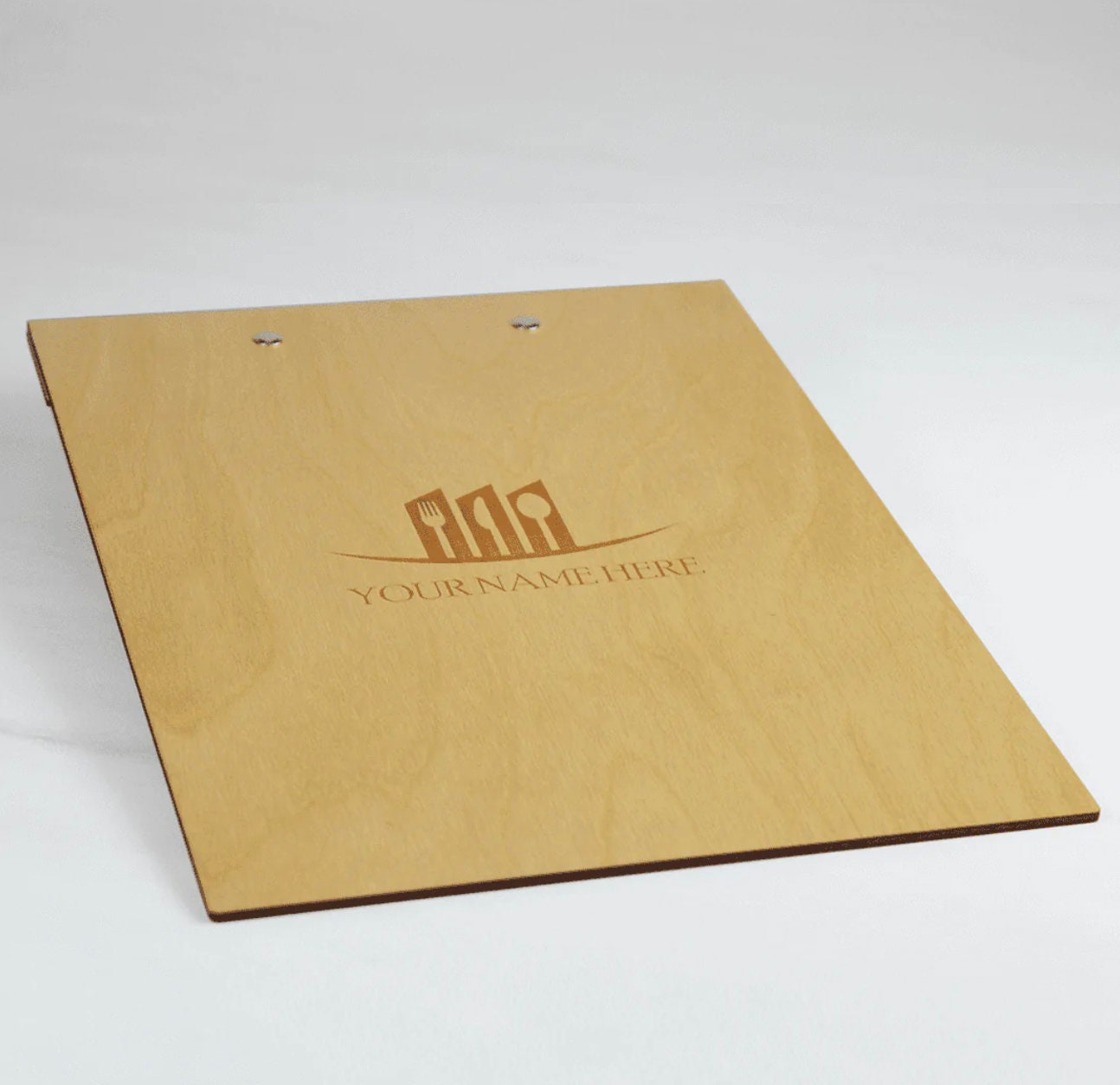 portamenu A5 Portamenu 10-50-100 pz in legno naturale, mogano, ebano personalizzati con incisione laser logo ristorante economico