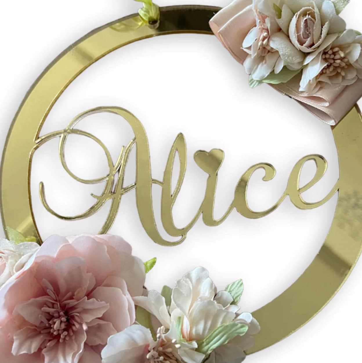 Fuori porta in plexiglass, nome plexiglass bianco o nero specchiato rettangolare oro o argento Battesimo / Matrimonio / Nozze / Comunione