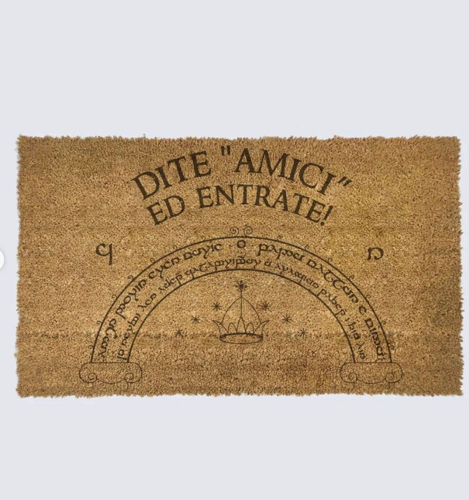 Zerbino personalizzato in cocco con la tua grafica incisa al laser con incisione laser con la tua grafica idea regalo idea casa nuova