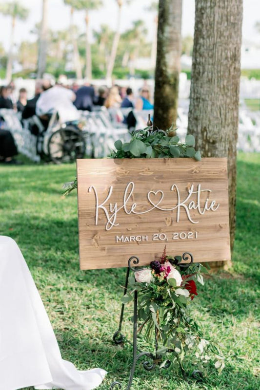 insegna in legno per matrimonio rustica Cavalletto in legno Insegne Da Sposa Stand. Display da pavimento Cavalletto leggero per legno