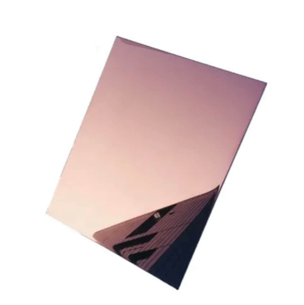 Pink Plexiglas Mirrored 3 mm Acrylic 3 mm Plexi 3 mm 2 pieces 513 x 1015 mm PMMA methacrylate laser cutting or customized Plexiglas sheets