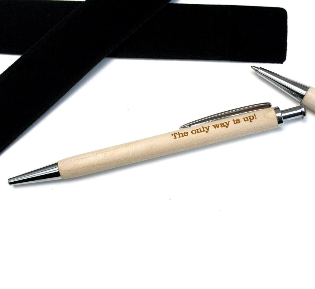 penna in legno personalizzata nome idea regalo Penna a Sfera in Legno Scrittura Penna a Sfera in Legno di Bambù, Natura Ecologico