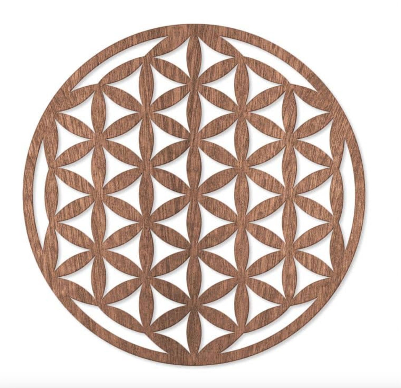 Fiore della vita, decorazione da parete in legno, fiore della vita, geometria sacra spiritualità e simbolo di meditazione, regalo esoterico