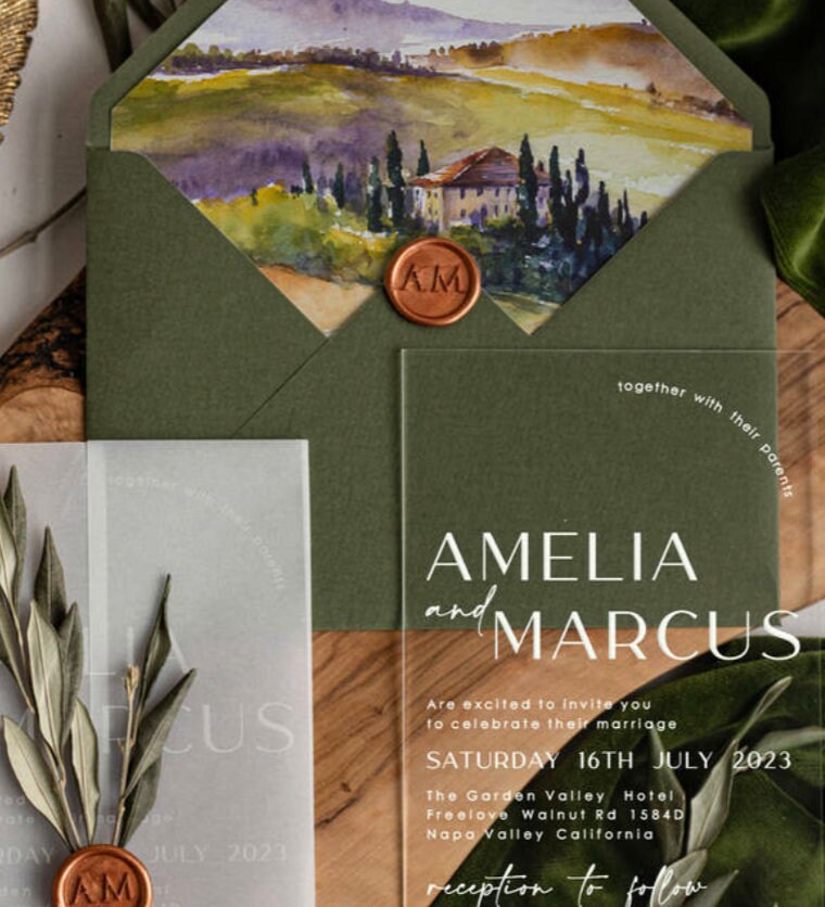 inviti di nozze in plexiglas partecipazioni in plexiglas personalizzati inviti di nozze , invito al ricevimento di nozze,eleganti