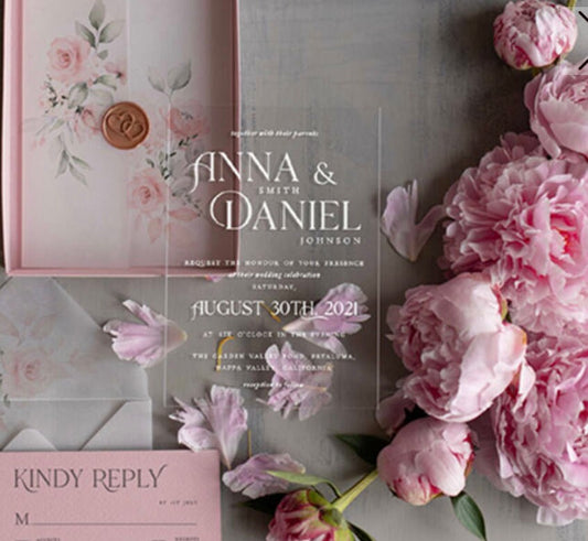 inviti di nozze in plexiglas partecipazioni in plexiglas personalizzati inviti di nozze , invito al ricevimento di nozze,eleganti