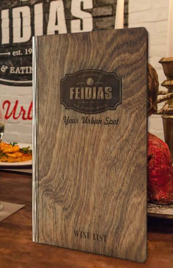 portamenu personalizzati in legno con incisione laser fatti a mano portamenu su misura per ristorante pub bar stupisci i tuoi clienti