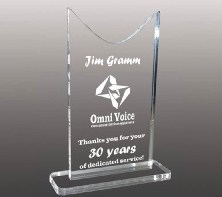 premio aziendale con logo in plexiglas trofeo economici Mini premio acrilico inciso al laser personalizzato premiazione in plexiglas coppa