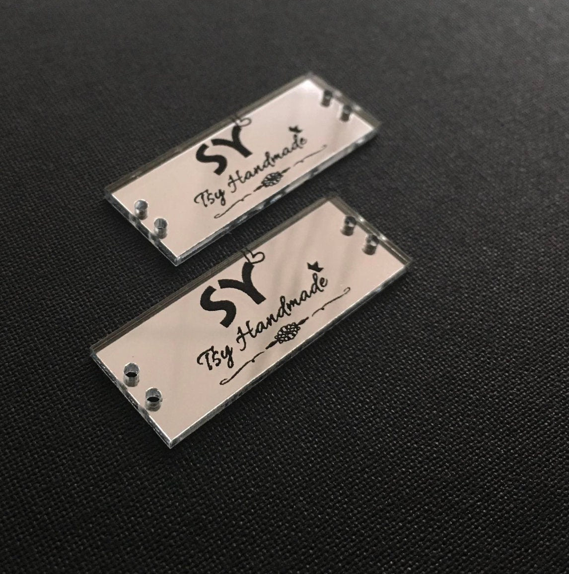 targhette in plexiglass personalizzate specchiato rettangolare oro o argento Battesimo / Matrimonio / Nozze / Comunione / attività