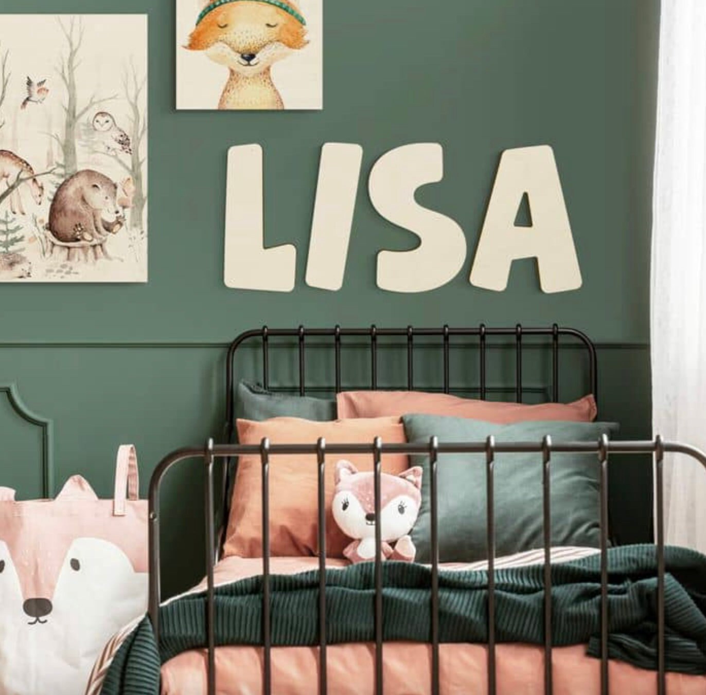 lettere in legno kids bambini su misura taglio laser nome in acrilico personalizzato componi la tua frase insegna personalizzata da parete