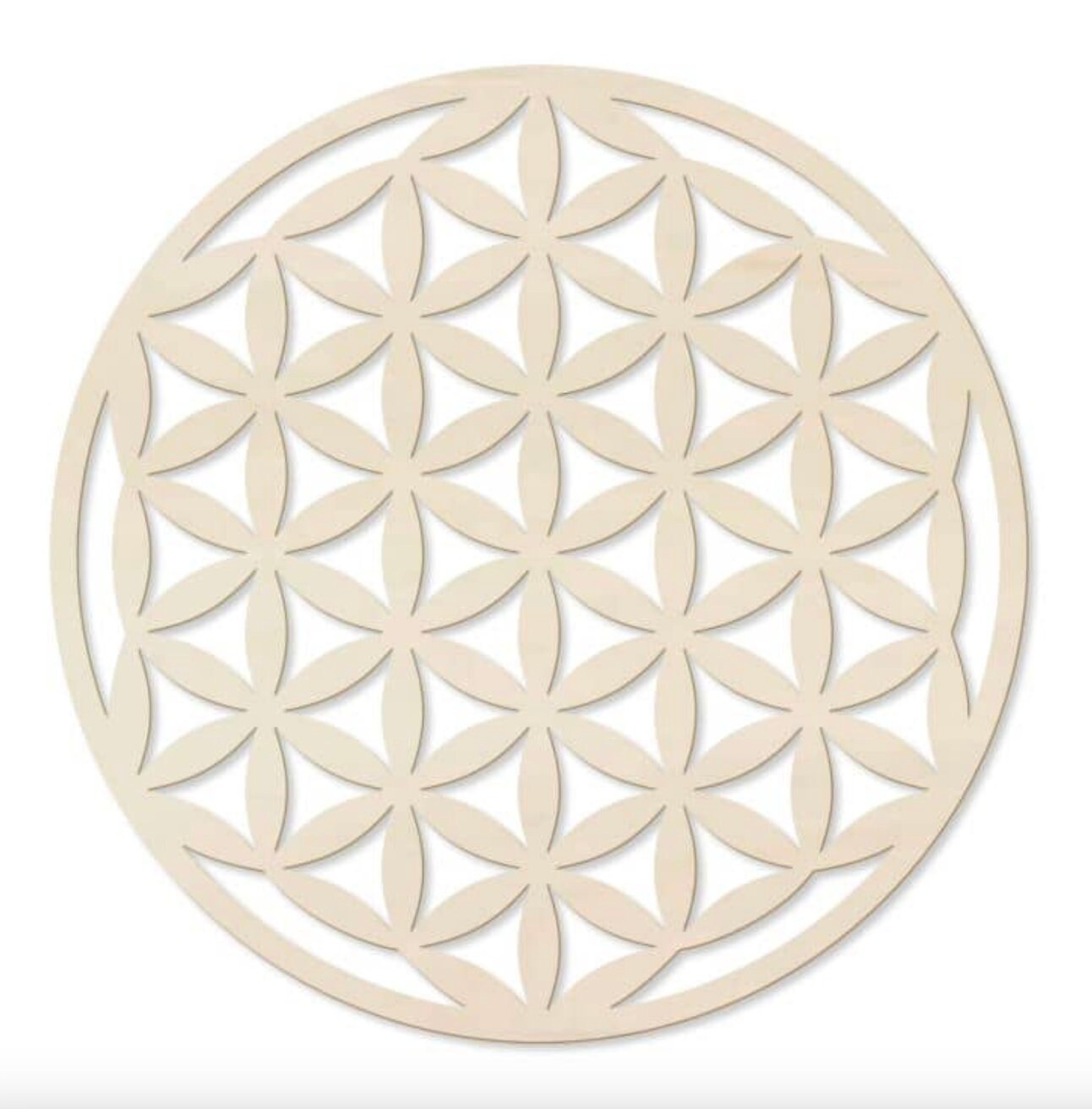 Fiore della vita, decorazione da parete in legno, fiore della vita, geometria sacra spiritualità e simbolo di meditazione, regalo esoterico