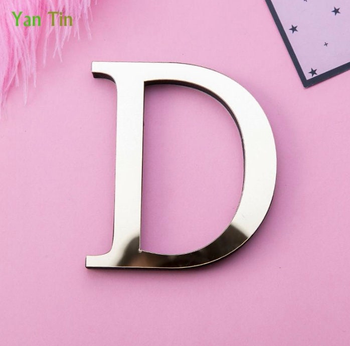 Iniziali d'oro per matrimoni / Cake Topper Lettere dorate decorazione parete  / Lettere acriliche personalizzati lettere in plexiglas oro