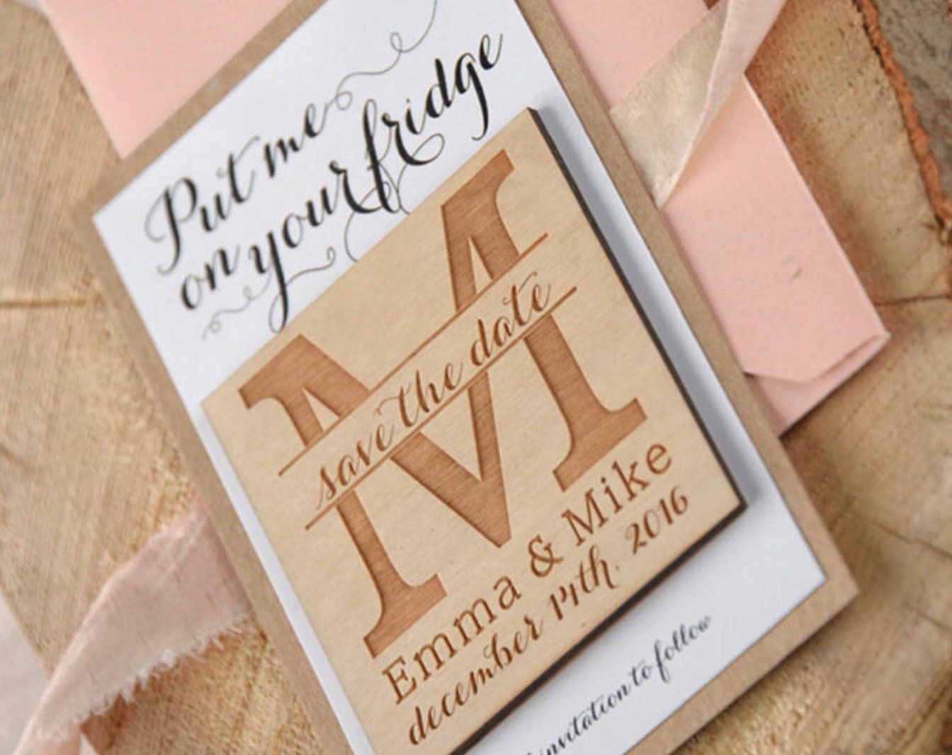 Bomboniera rustica magnete personalizzato inciso in legno magnete save the date bomboniera personalizzata in legno matrimonio nozze cresima