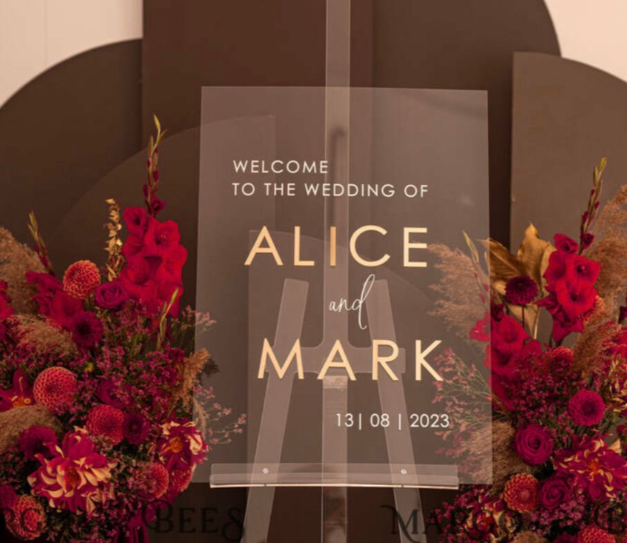 Segno di nozze di benvenuto - Doccia nuziale Segno di benvenuto - Segno di benvenuto Matrimonio moderno - Arredamento rustico di nozze