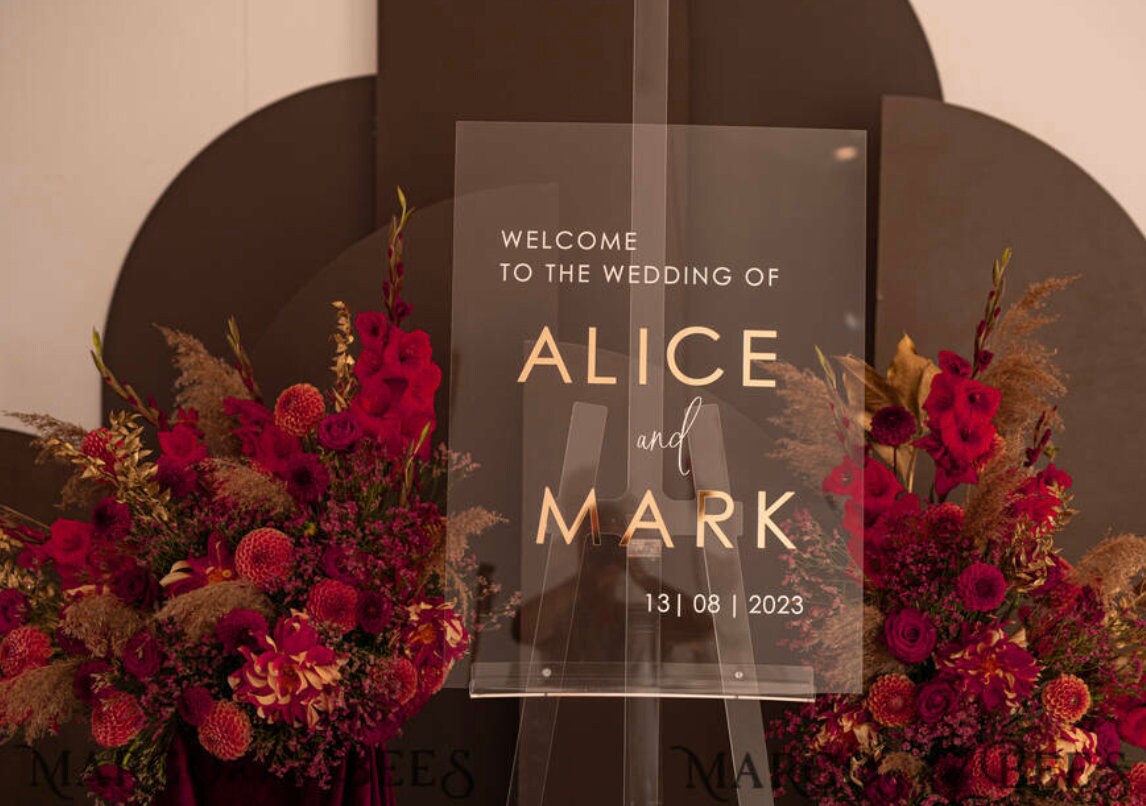 Segno di nozze di benvenuto - Doccia nuziale Segno di benvenuto - Segno di benvenuto Matrimonio moderno - Arredamento rustico di nozze