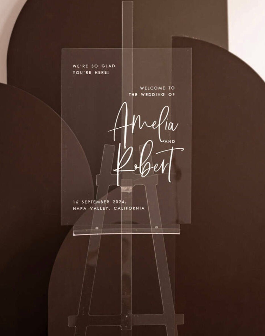 Segno di nozze di benvenuto - Doccia nuziale Segno di benvenuto - Segno di benvenuto Matrimonio moderno - Arredamento rustico di nozze